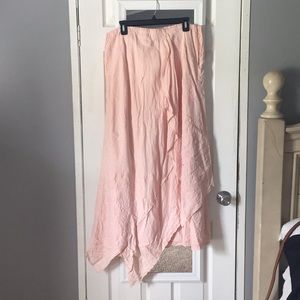 Pale Pink Maxi Skirt
